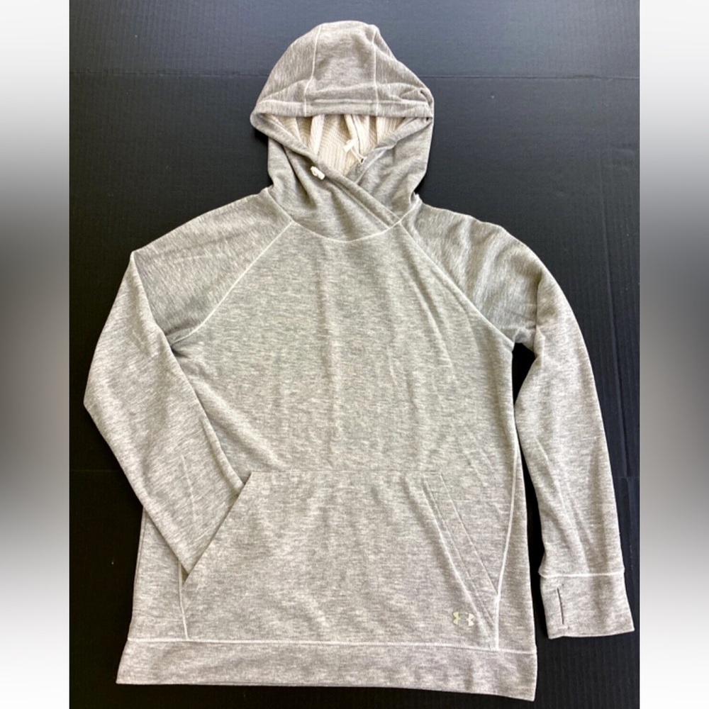 Under Armour Cold Gear Hoodie Women's XS Raglan Sleeve Loose Fit Gray